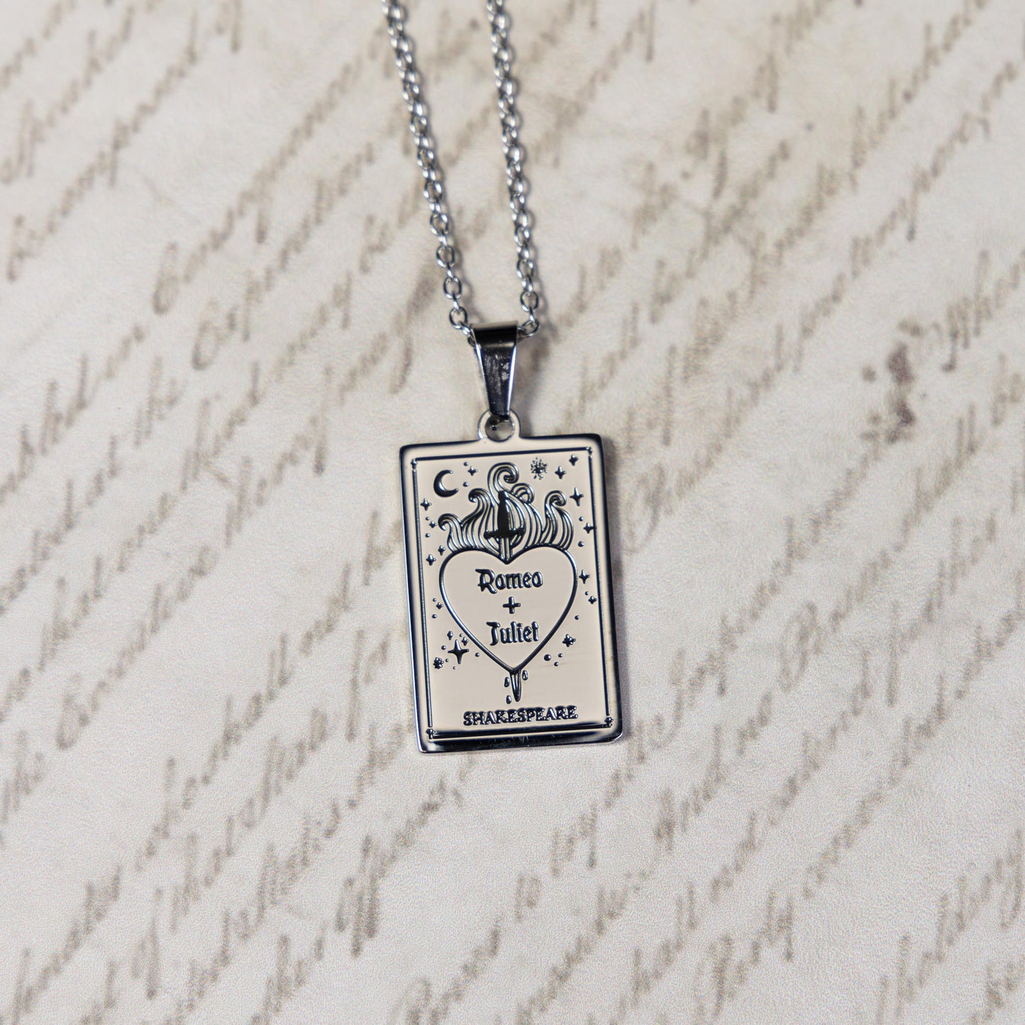 Romeo and Juliet Book Necklace