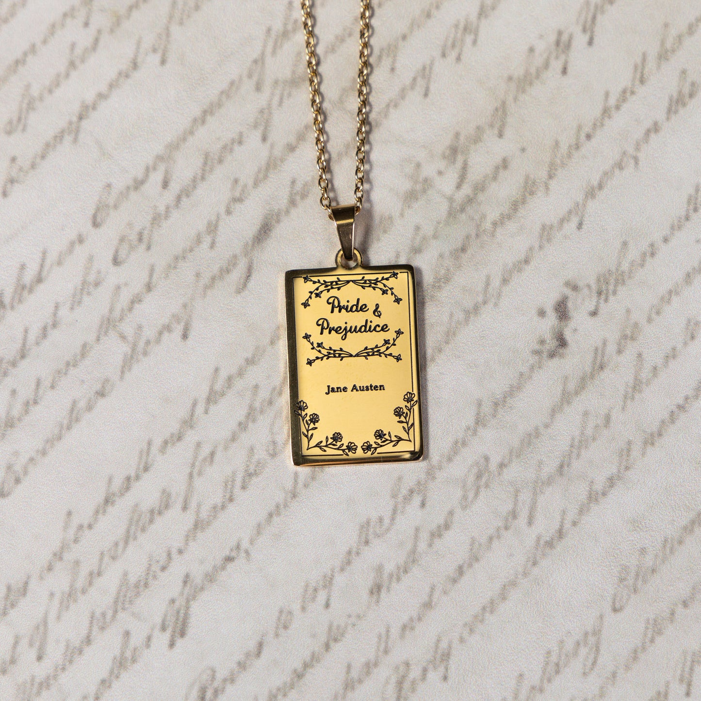 Pride and Prejudice Book Necklace