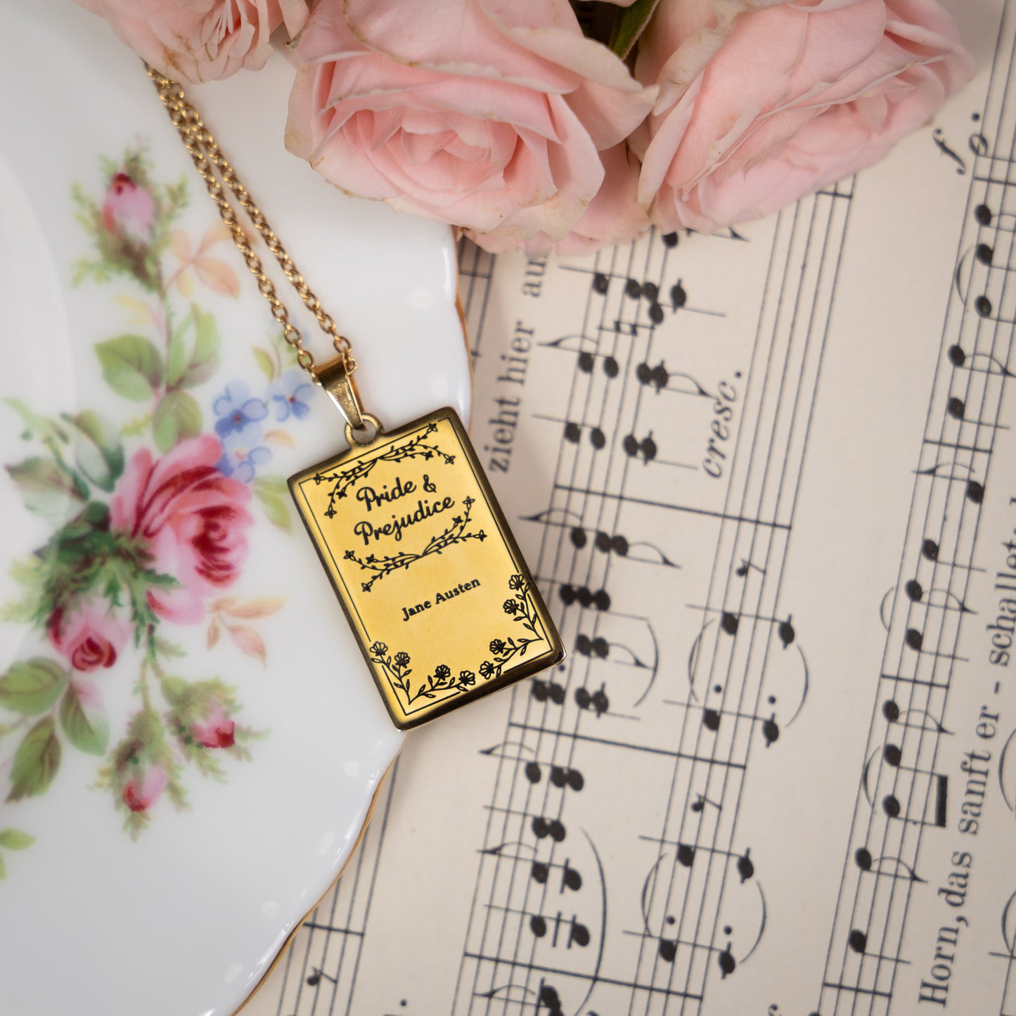 Pride and Prejudice Book Necklace