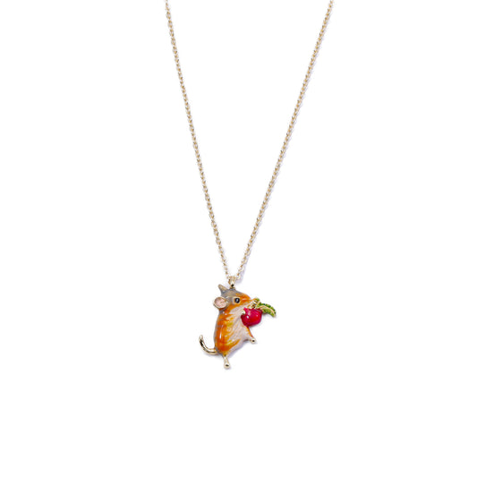 Fable Enamel Vole Short Necklace