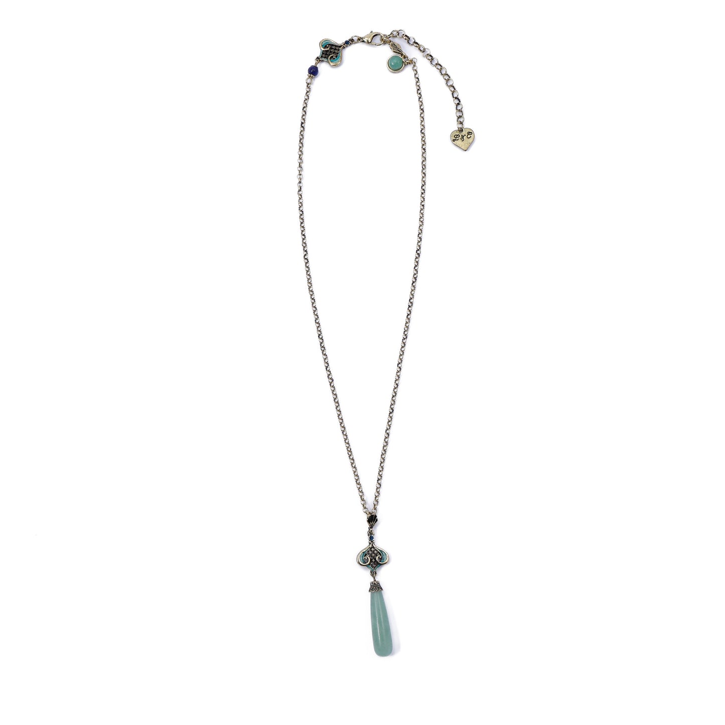 Aventurine Green Drop Necklace