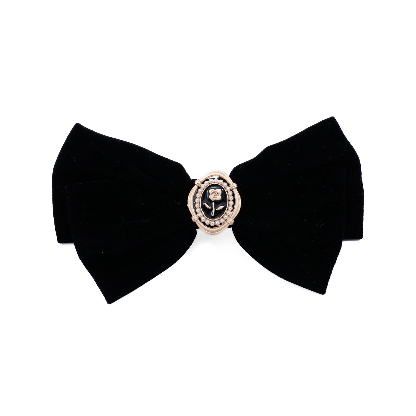 Jane Black Velvet Hair Bow