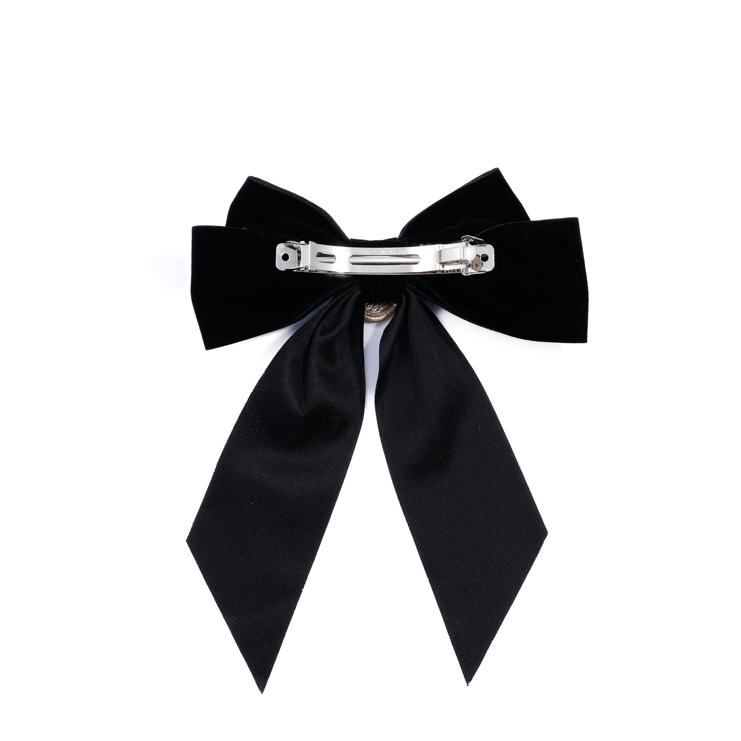 Diana Black Velvet Hair Bow