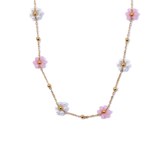 Rosie's Pink Fleurie Necklace