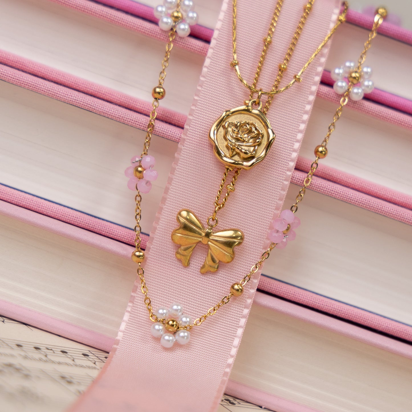 Rosie's Bow Necklace