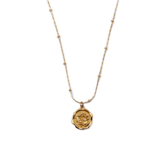 Rosie's Rose Pendant Necklace